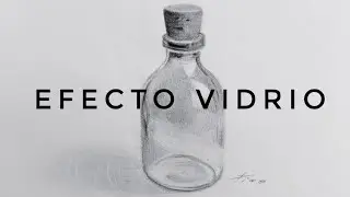 Cómo DIBUJAR una botella TRANSPARENTE? Paso a Paso / 1 sólo LÁPIZ
