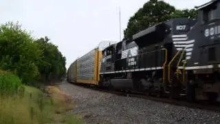 Charlotte Trains 8/2/2014 with NS 9251 (OLS)