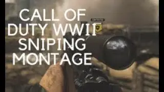 Call Of Duty WWII - EPIC SNIPING MONTAGE!!