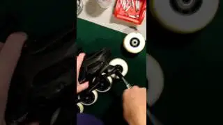Changing out inline skate bearings with a bearing press/puller