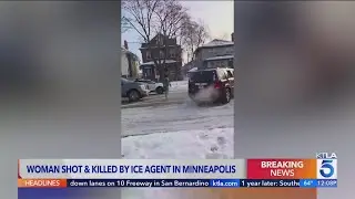 Video shows ICE officer open fire on driver in Minneapolis