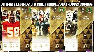 ULTIMATE LEGENDS LTD CROMARTIE, DERRICK THOMAS, AND THORPE COMING! | MADDEN 21 ULTIMATE TEAM