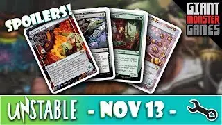 Unstable Spoilers: November 13, 2017 - Hangman, Squirrels, Contraptions and more!!!
