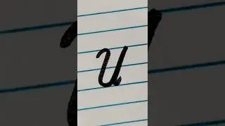 Cursive letter writing |