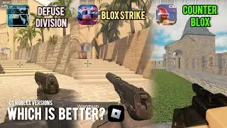Defuse Division v.s Blox Strike v.s Counter Blox Comparisons | Roblox Versions of Counter Strike