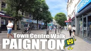 PAIGNTON Devon England 2021 - Seafront & Town Centre Walk 4K