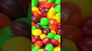 Rainbow M&M   Kitkat Square Cake #shorts #sweettime