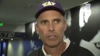 Washington's Chris Petersen on 'awesome' Husky Stadium atmosphere