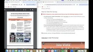 Isla Vista Parking & Mobility Survey Tutorial