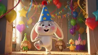 Bunny Birthday Party Rhyme | Fun Animal Rhyme for Kids