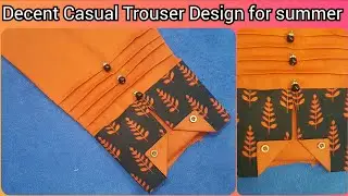 Decent Casual Trouser Design for summer || easy capri design 2020 by YOUR FASHION EXPERT