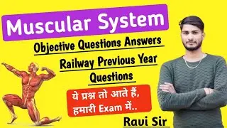 Muscular System Questions And Answers | Muscular System Objective Questions | By Ravi Sir