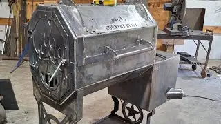 Awesome reverse flow bbq smoker build