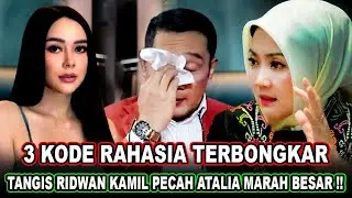 GEGER || AURA KASIH NEKAT BONGKAR 3 Kode Rahasia Tersirat Ridwan Kamil yang Bikin Atalia Marah Besar