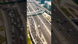 Amazing Dubai Road view 😱#dubai