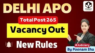 Delhi APO Exam 2026 || 265 Post ! || New Rules || Permanent LLB JOB || नि:शुल्क कोर्स  #law