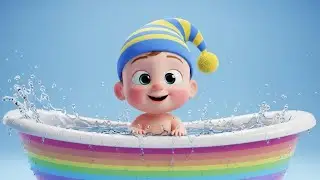 Splish, Splash, A Rainbow Bath | Fun Bath Time Song for Kids | Nursery Rhymes & Kids Songs