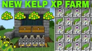 NEW KELP XP FARM TUTORIAL in Minecraft Bedrock 1.19 | Easy Zero Tick Kelp XP Farm in MCPE/Xbox/PS4