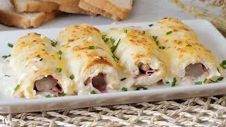 ROLLITOS de PAN de molde con SORPRESA ¡Súper adictivos!
