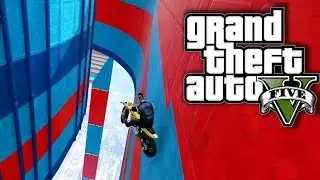 NIEMOŻLIWA MAPKA NA MOTORACH :O - GTA V [PL/HD]
