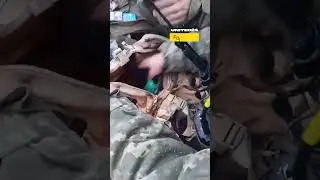 Ukrainian Soldiers Unpack the Backpacks of Russian Troops #warinukraine