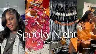 Girls Spooky Night 👻 🎃 | games, twerk contest, drunk nights, set up with me. 
