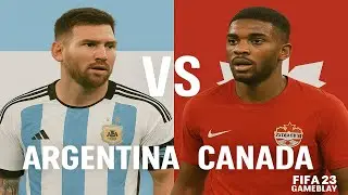 Argentina vs Canada | 2025 International Football Showdown - FIFA 23 Full Match Highlights