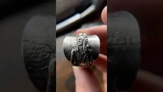 Новое индейское кольцо-ложка из стерлингового серебра.