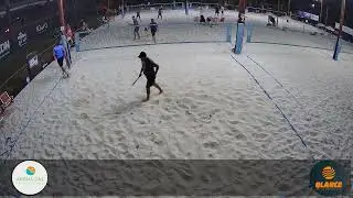 treinamento espec&iacute;fico do beach tennis, surtindo efeito.