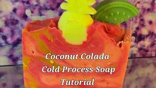 NEW MFC SCENT: COCONUT COLADA Cold Process Soap Tutorial. Swirl in Pot Soap 2025