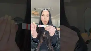 Taking a PREGNANCY TEST 6 months POSTPARTUM 😳#shorts #funny #reaction