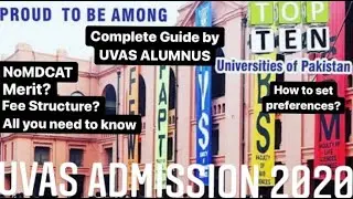 UVAS ADMISSION 2020 | UNIVERSITY OF VETERINARY AND ANIMAL SCIENCES LAHORE | GUIDELINE | LOW MERIT?