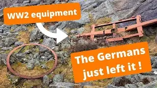 Germans just left WW2 equipment there . AMAZING WW2 finding !