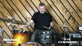 Tama S.L.P. Big Black Steel Snare Drum (LST148) - Demo