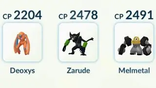 Mythical Ultra League Team: Deoxys Zarude Melmetal | Pok&eacute;mon GO GBL PvP