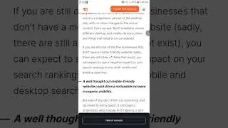 What is mobile first indexing
