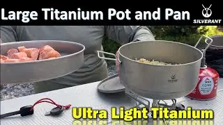 Silverant Large Titanium Pot and Pan Set