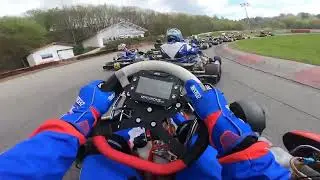 Karting KZ2 - KTWB Ampfing 2023 - Gentleman - Start and Crash