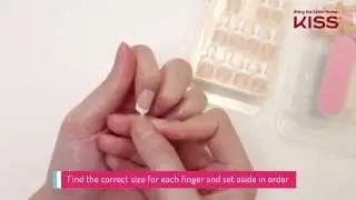 How To Apply Kiss Full Cover Glue On Nails | New Easy Application Tabs
