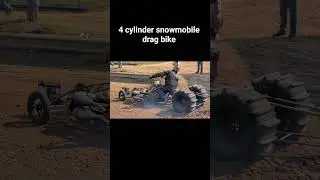 4 cylinder snowmobile drag bike vs. mini buggy in the sand at Silverback's Fallen Legends Showdown