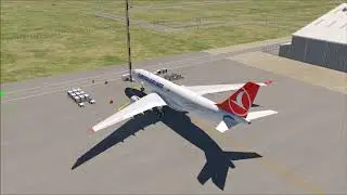 X Plane 11 Turkish Airlines A330 LTAC to LTAI First Flight [1080P]