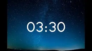 Night Sky countdown timer 3 Minute 30 Second no sound