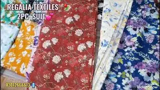 REGALIA TEXTILES 💓 #2PC  SUIT COLLECTION  #NEW ARRIVAL❣️  @FAIZAN FABRIC 