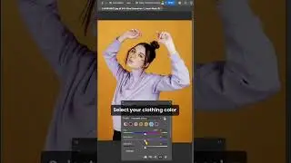 Easy Photoshop Trick: Change Shirt Color Fast 👚 #shorts #shirts #colors #art #tutorial