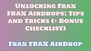 Grab Frax FRAX Airdrop for Free |  Discover Frax FRAX Airdrop Exchange Options