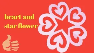 heart snow flake flower tutorial/how to make heart snowflake flower tutorial
