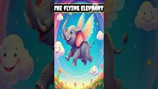🎶Flying Elephant Song | Magical Kids Rhyme in English |Cute Elephant Song for Children | hibafunzone