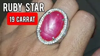 natural ruby star 19 carrat lebih| ring perak code 07