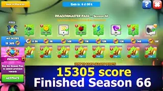 Finished Season 66 Dragonmaster pass event with score 15k | 334/500 Truthblade Piece | DML