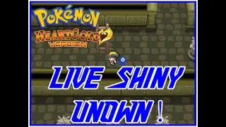INSANE Under Odds Shiny Unown!! | Pokemon Heart Gold